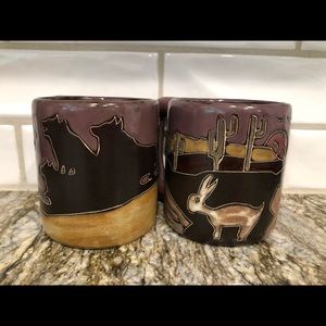 Mara desert stoneware mug set
